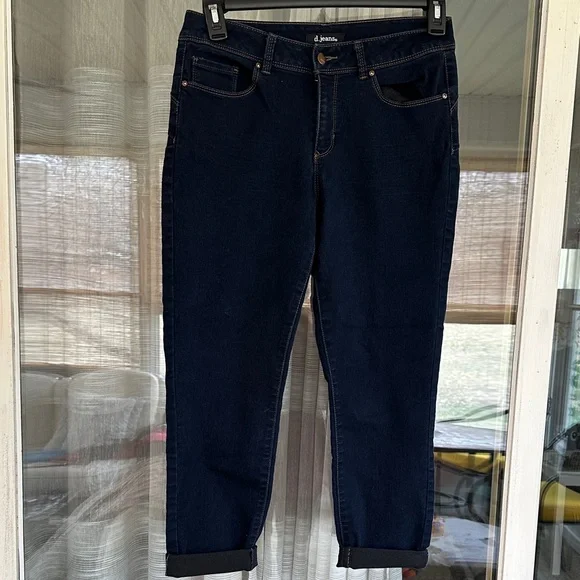 D.Jeans Dark Blue Ankle/Crop Jeans - Picture 8 of 9